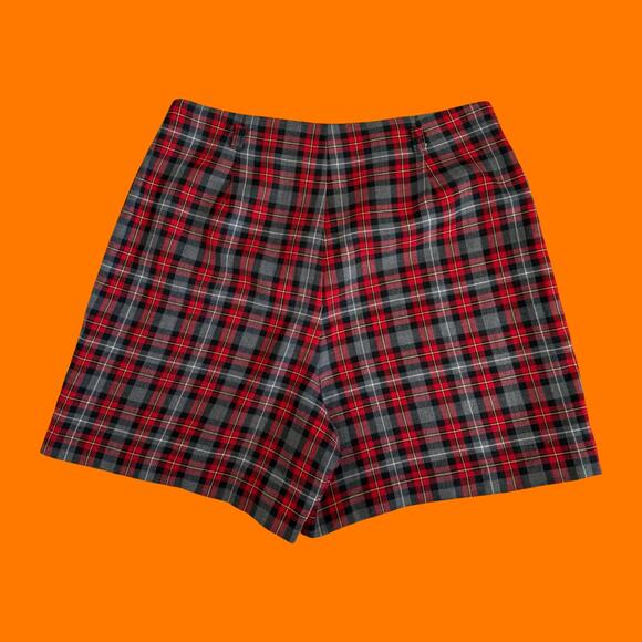 90's vintage plaid high waisted mini skort MEDIUM - Picture 3 of 6
